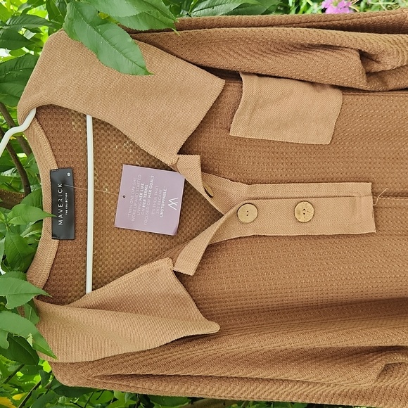 MAVERICK, Women's Fall Overside, Pullover Brown Caramel, Boxy Fall, Winter Top - Picture 3 of 8